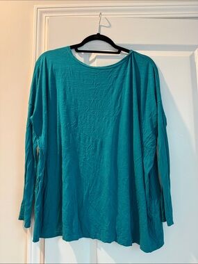 Piko 1988 Teal Long Sleeve Women's Top
